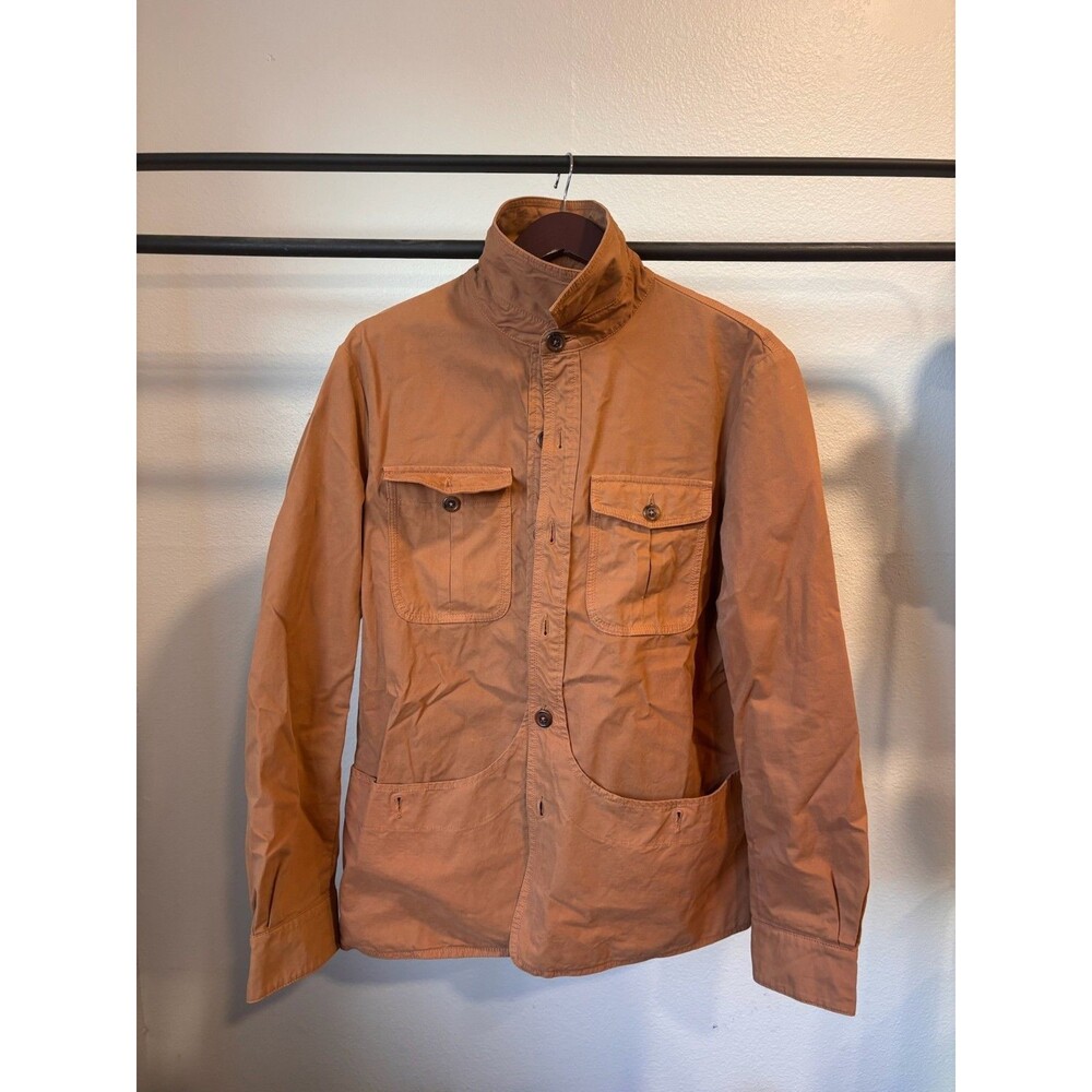Capalbrio Men's Button-Up Medium Pocket Hunting Jacket Made in Italy